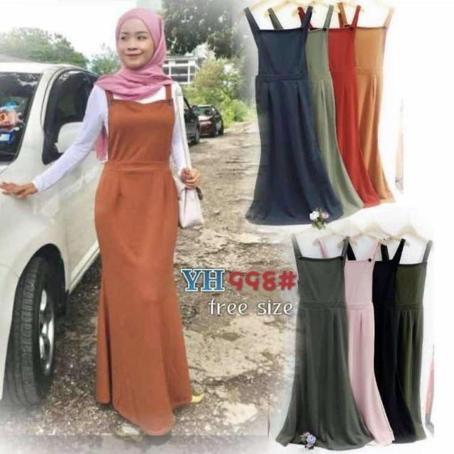 Jumpsuit dress muslimah best sale