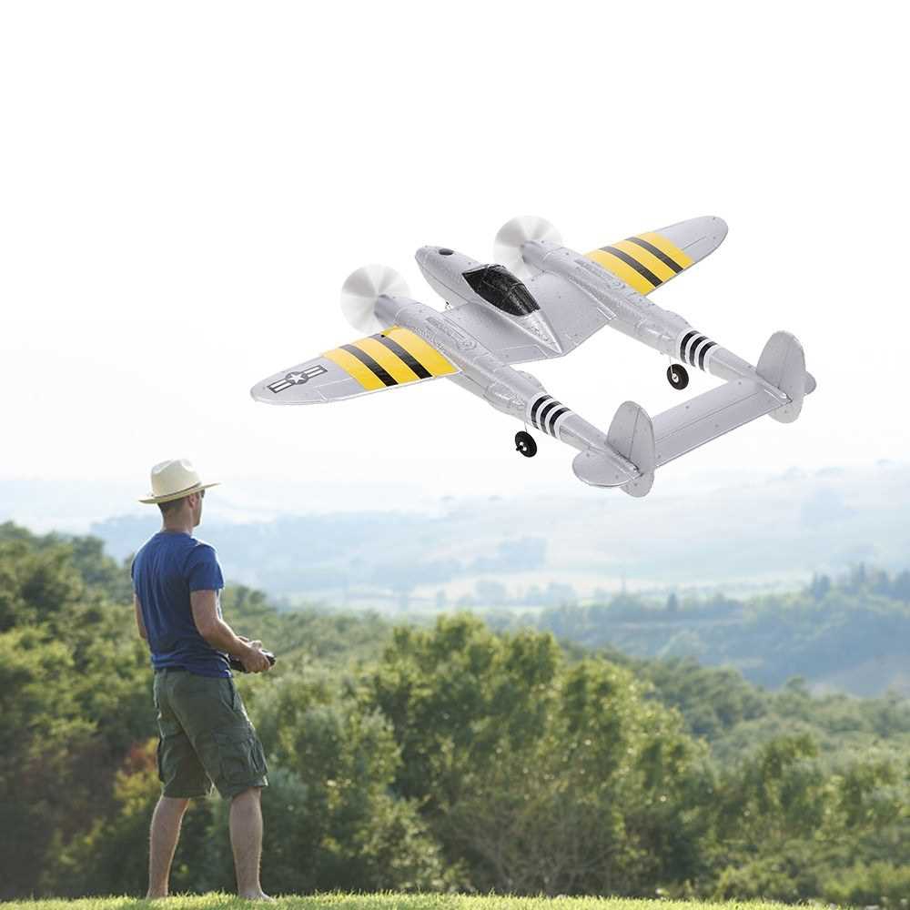 FX816 P38 Airplane 2.4GHz 2CH RC Airplane Aircraft Outdoor Flight Toys