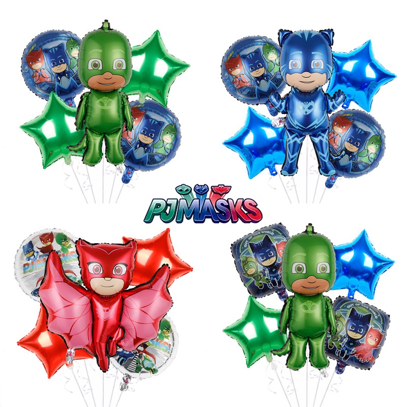 PJ Masks Balloon Set Party Decoration Cute Cartoon Aluminum Balloon