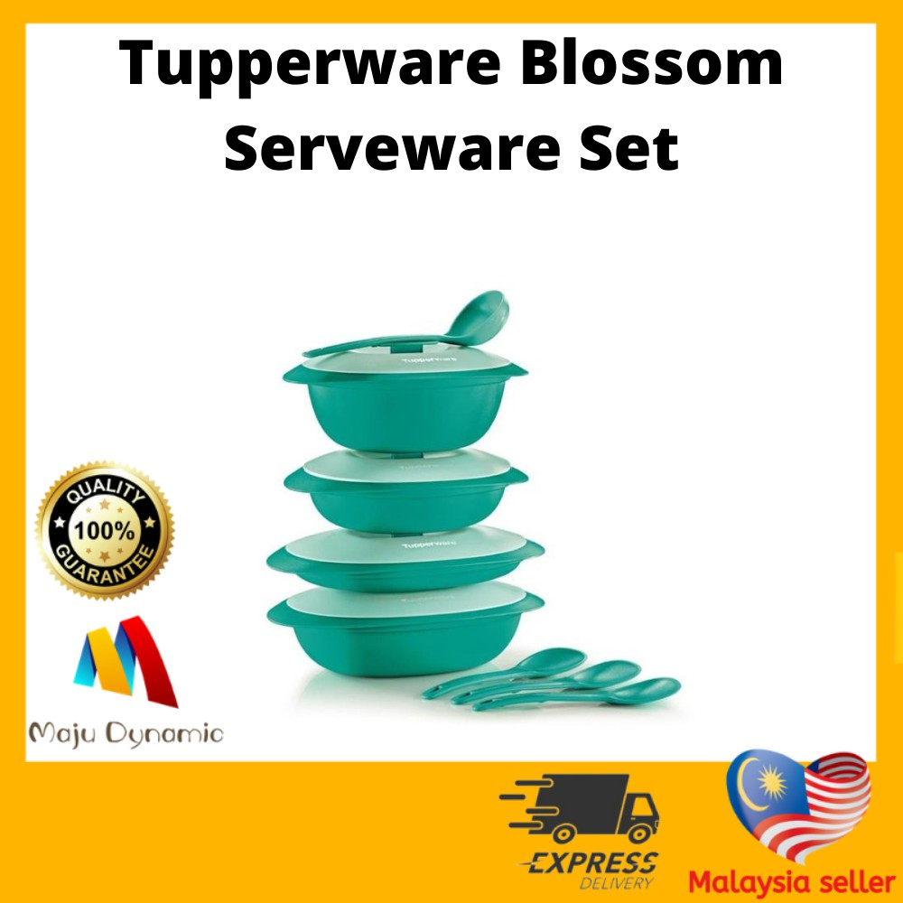Tupperware Blossom Serveware Set A Shopee Malaysia
