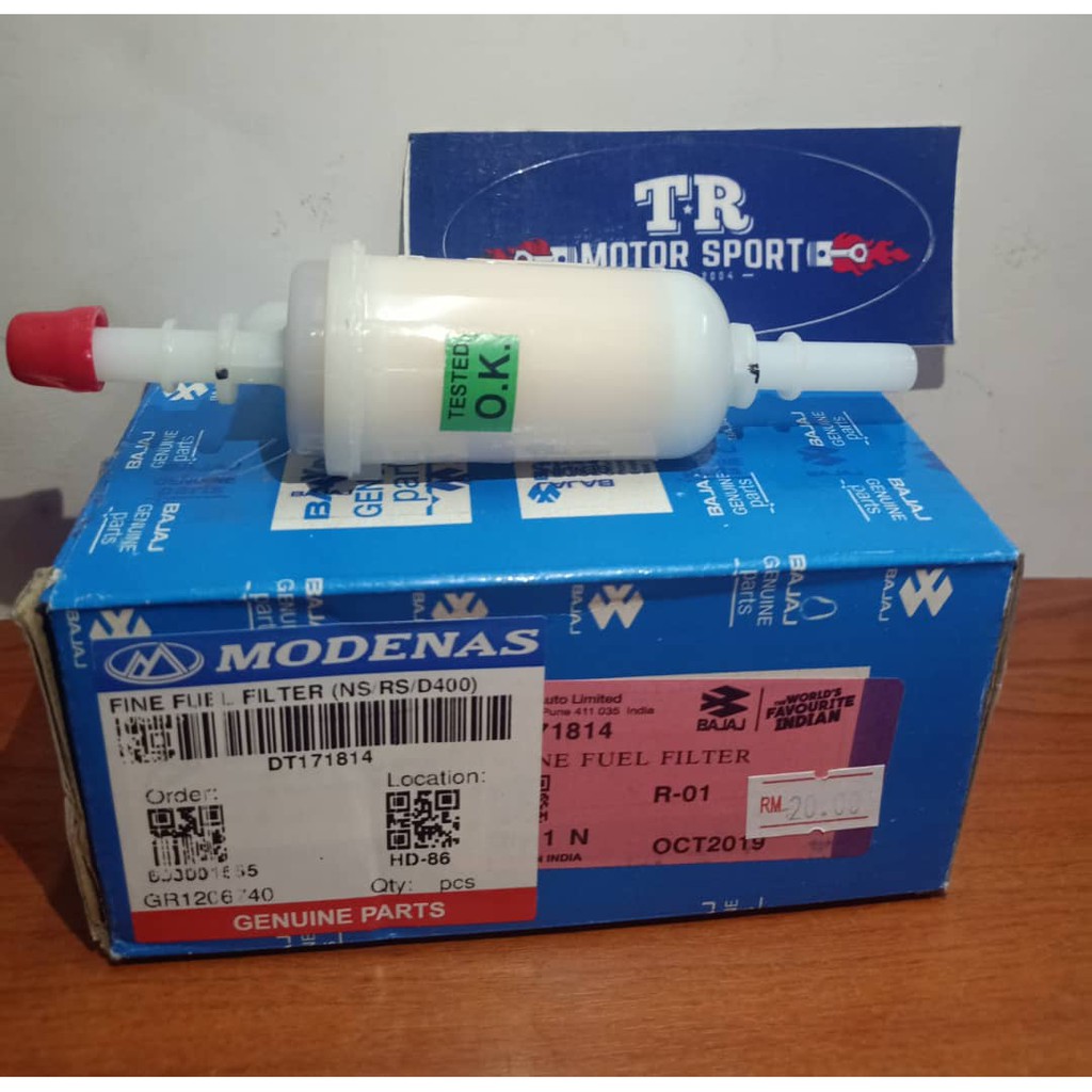 BAJAJ / MODENAS PULSAR NS 200 / RS 200 / DOMINAR 400 , FINE FUEL FILTER ...