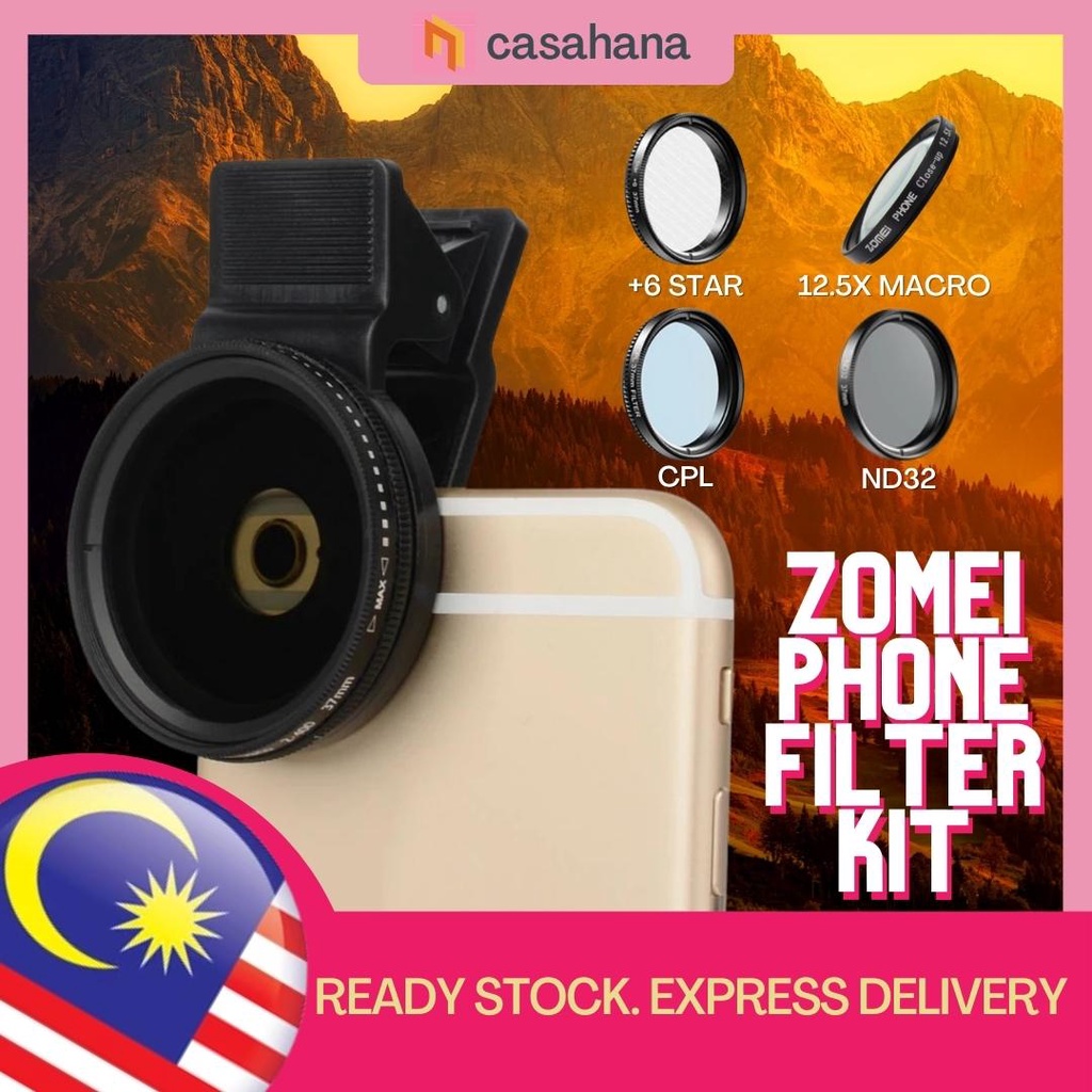 🔥READY STOCK🔥ZOMEI Smartphone Camera Filter Kit Mobile Phone ND Star ...