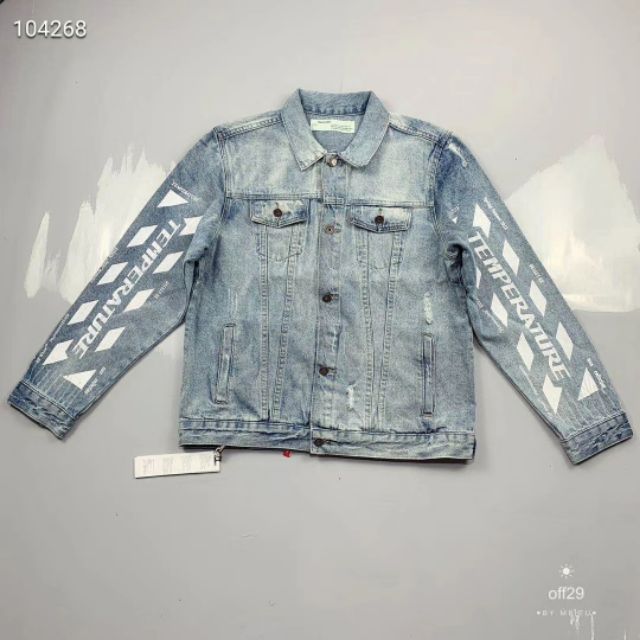 Off-White 'Temperature' Denim Jacket | Shopee Malaysia