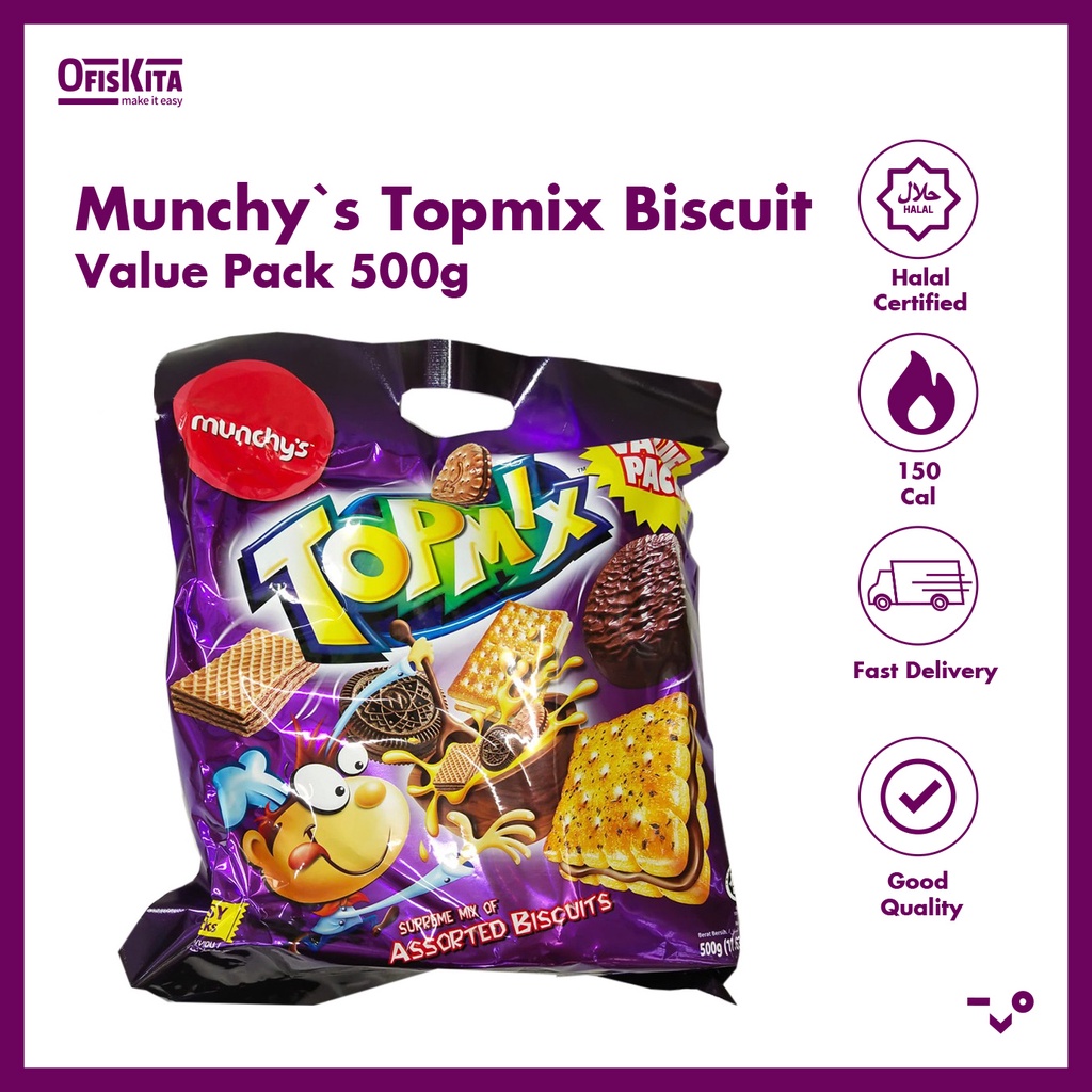 Munchy`s Topmix Biscuit Value Pack 500g | Shopee Malaysia