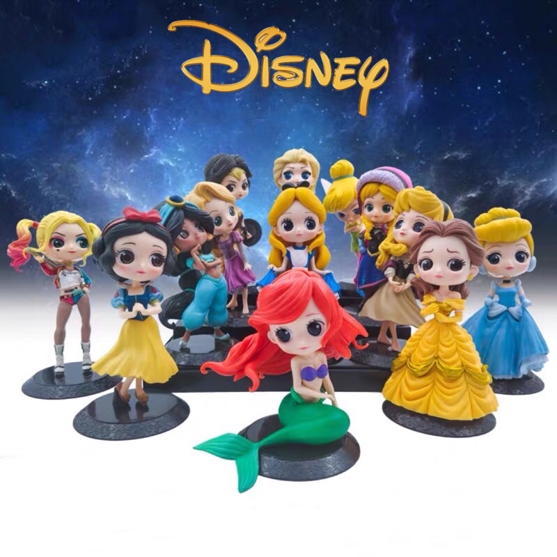 Disney Princess Belle Alice Cinderella Elsa Anna Snow White Ariel ...