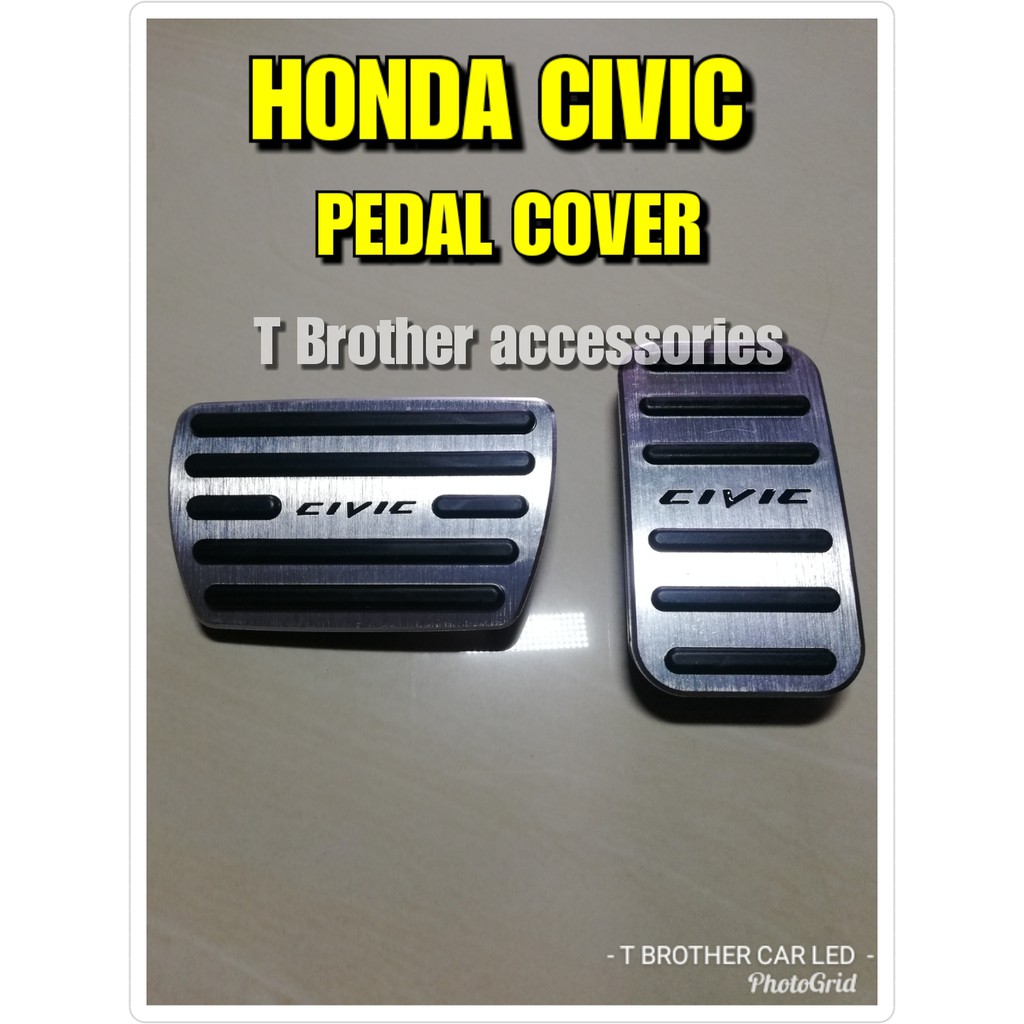 Honda civic deals pedal covers