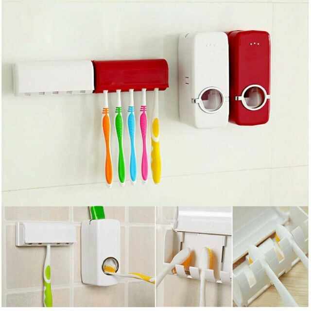 🔥 TOOTHPASTE DISPENSER 🔥 Tempat Letak Berus Gigi | Bekas Pemegang Ubat ...