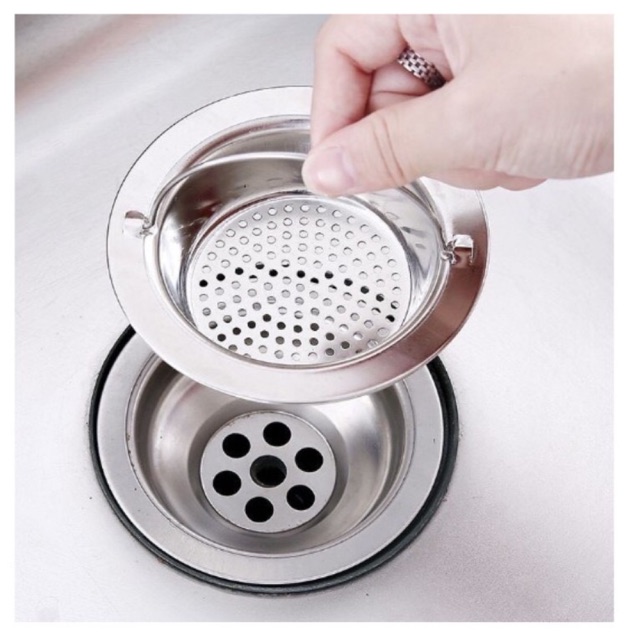 SHOPIP ® Stainless Steel Sink Strainer Drainer Net Basket (Large