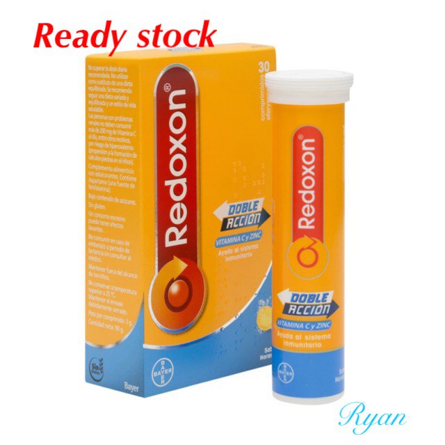 Redoxon Vitamin C + Zinc 1000mg (30’s) Shopee Malaysia