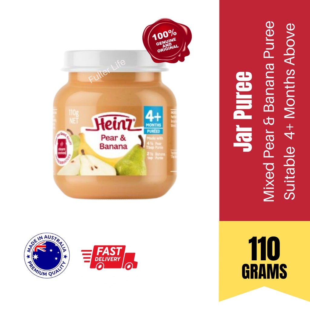 HEINZ Puree Jars (110g) For Baby Fruit Vegetables Puree