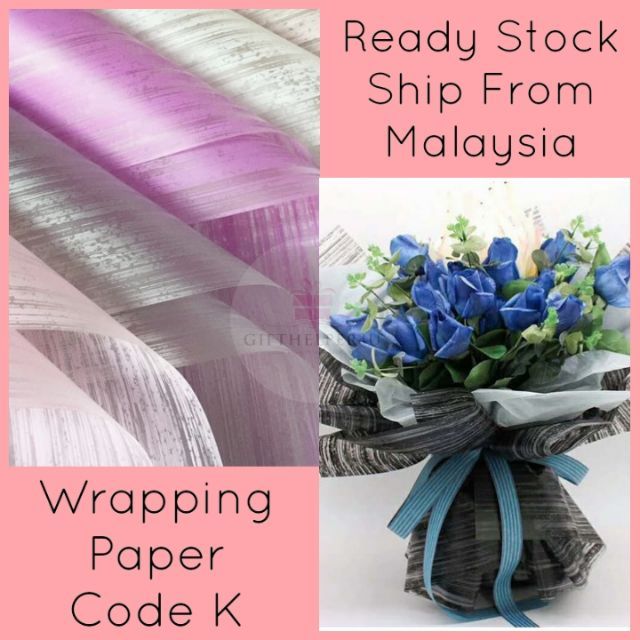 Plastic Waterproof Flower Wrapping Paper