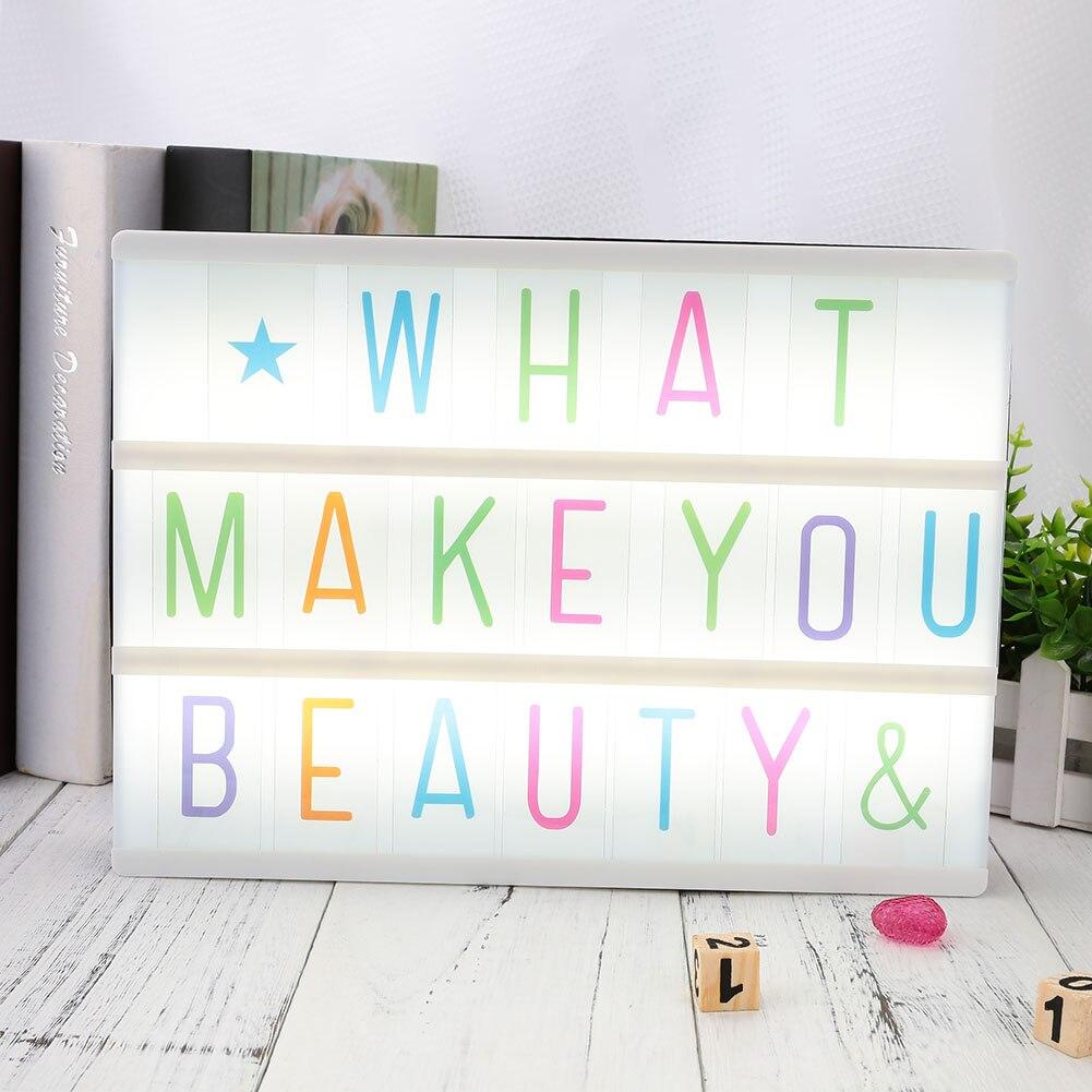 Letters Set For A4 Light Up Box Sign LED Cinematic Accessories LED Light Parts (NO LIGHT BOX