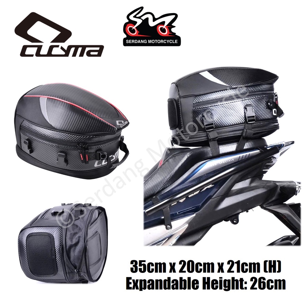 CUCYMA Tail Bag Motorcycle Rear Seat Beg Belakang Ekor Tempat Duduk ...