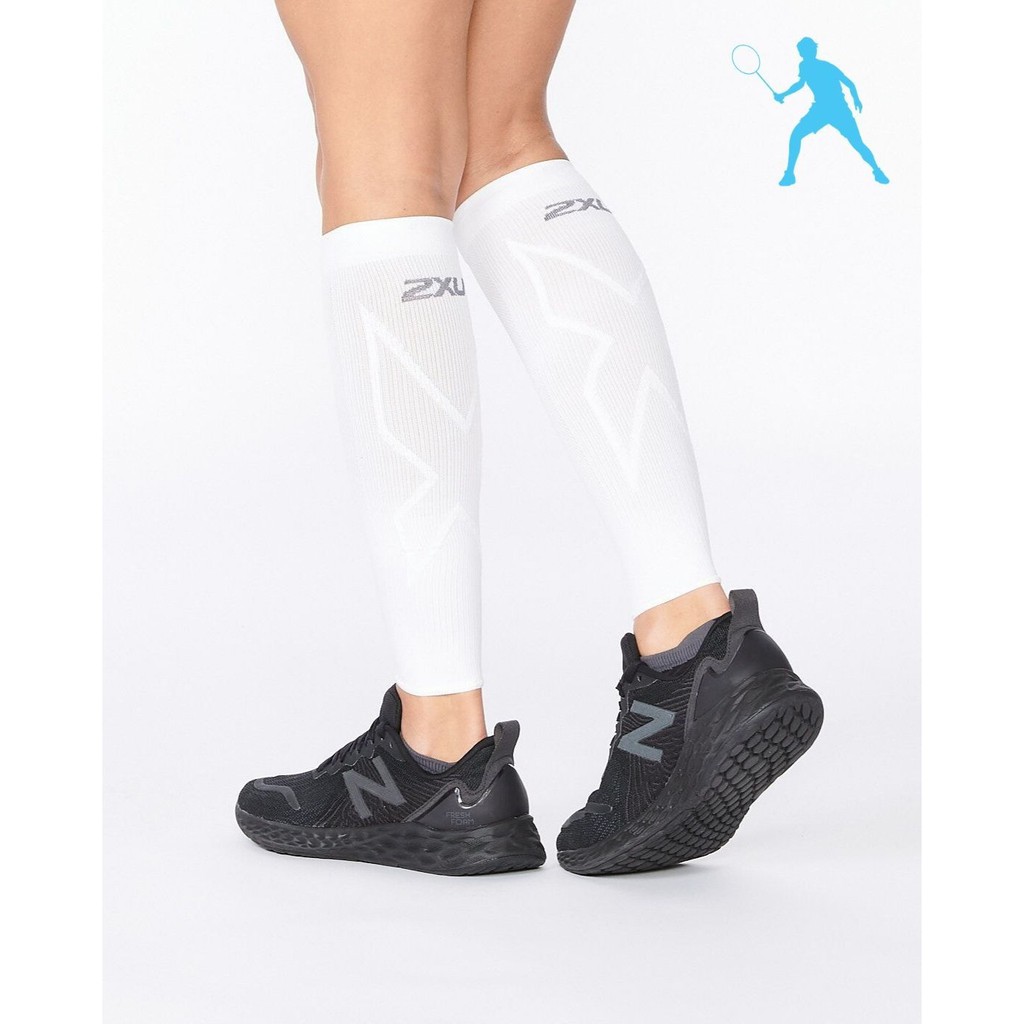 2XU Unisex X Compression Calf Sleeves - White/White | Shopee Malaysia