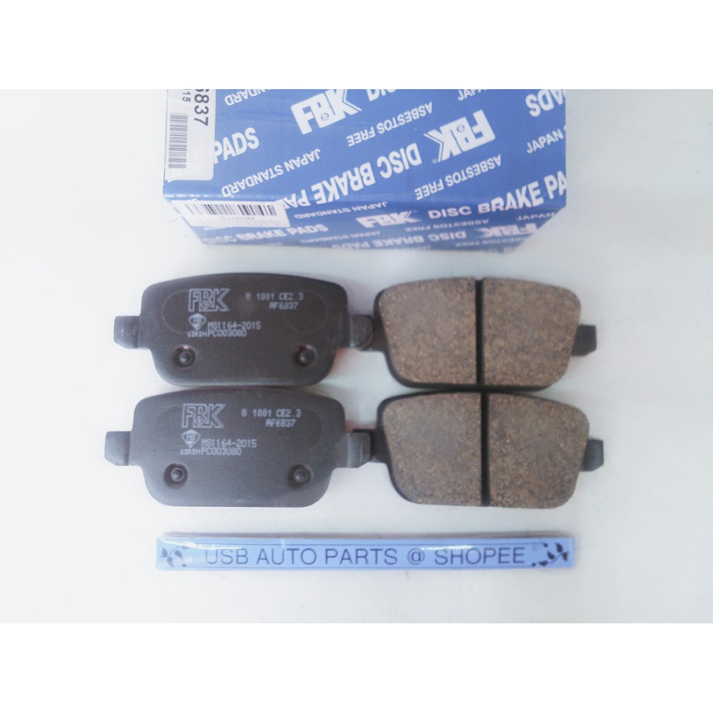 Exora Bold, Preve 1.6 FBK Rear Disc Brake Pad (Belakang) Shopee Malaysia