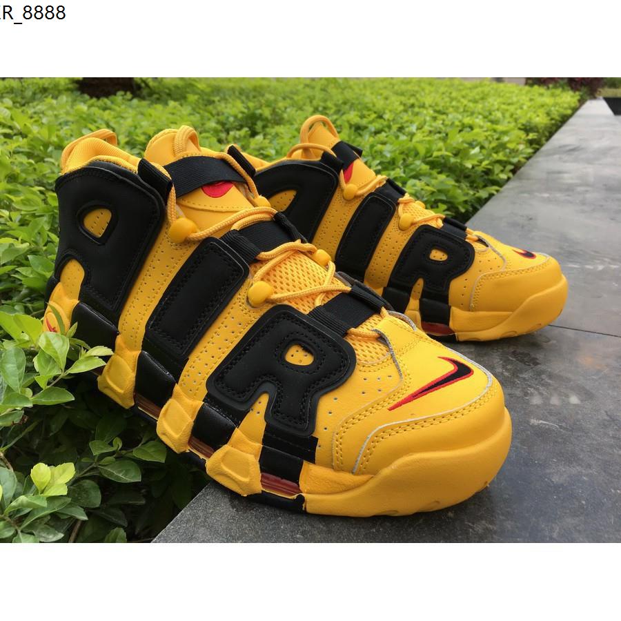 Nike air uptempo discount yellow and black