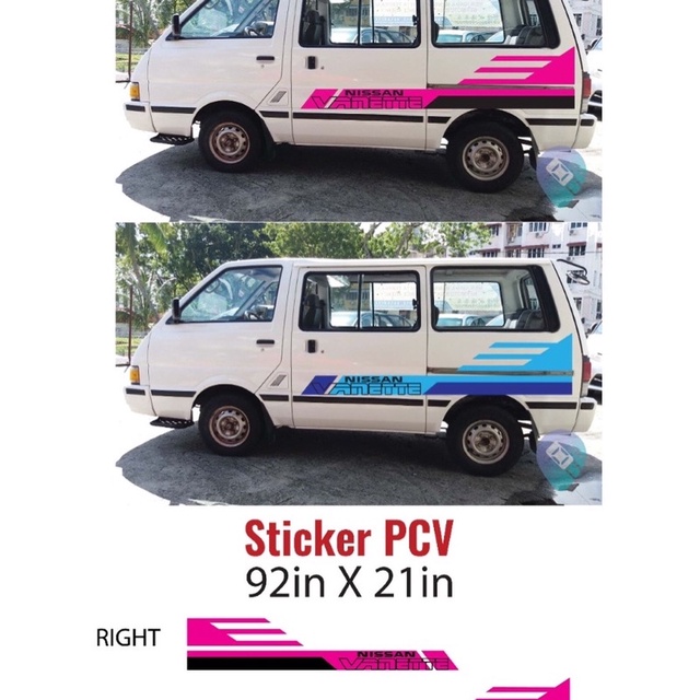 Sticker Van Nissan Vanette | Shopee Malaysia