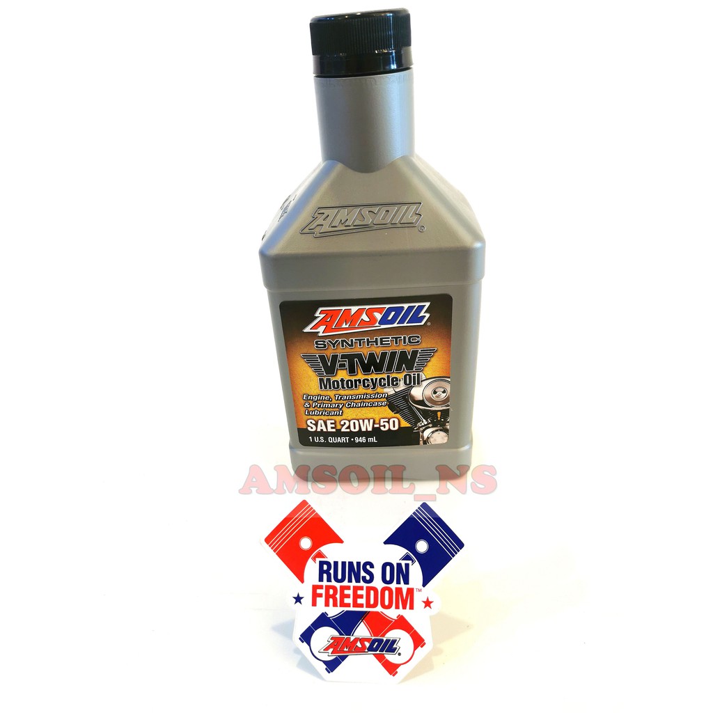  Amsoil SAE 20W-50 Synthetic Motorcycle Oil (MCV