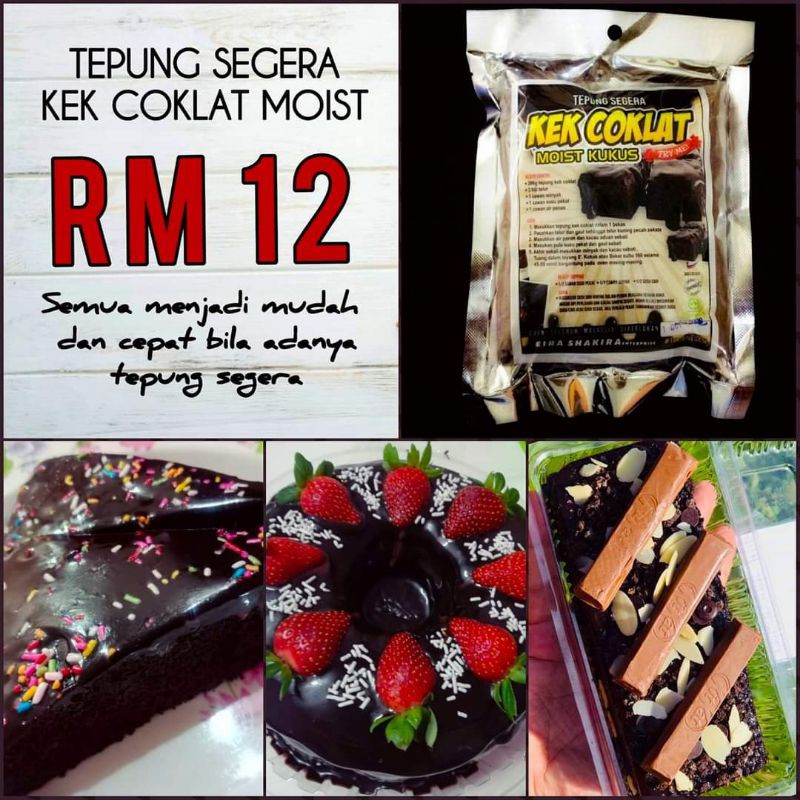 Tepung Kek Coklat Viral 😍 Shopee Malaysia