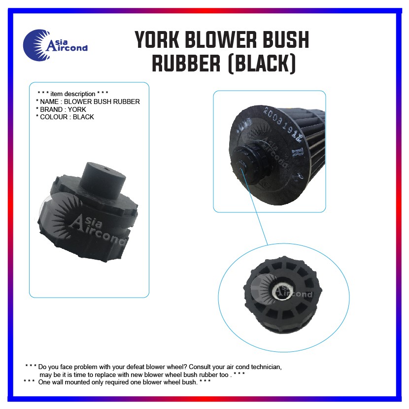 YORK BLOWER BUSH RUBBER (BLACK) (R11054123173) Shopee Malaysia