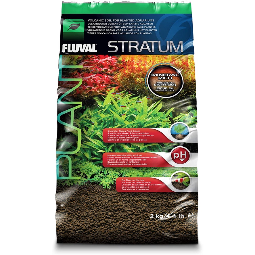 Fluval Stratum 8kg Plant and Shrimp Aquatic Soil (MAX 1 PACK PER ORDER ...