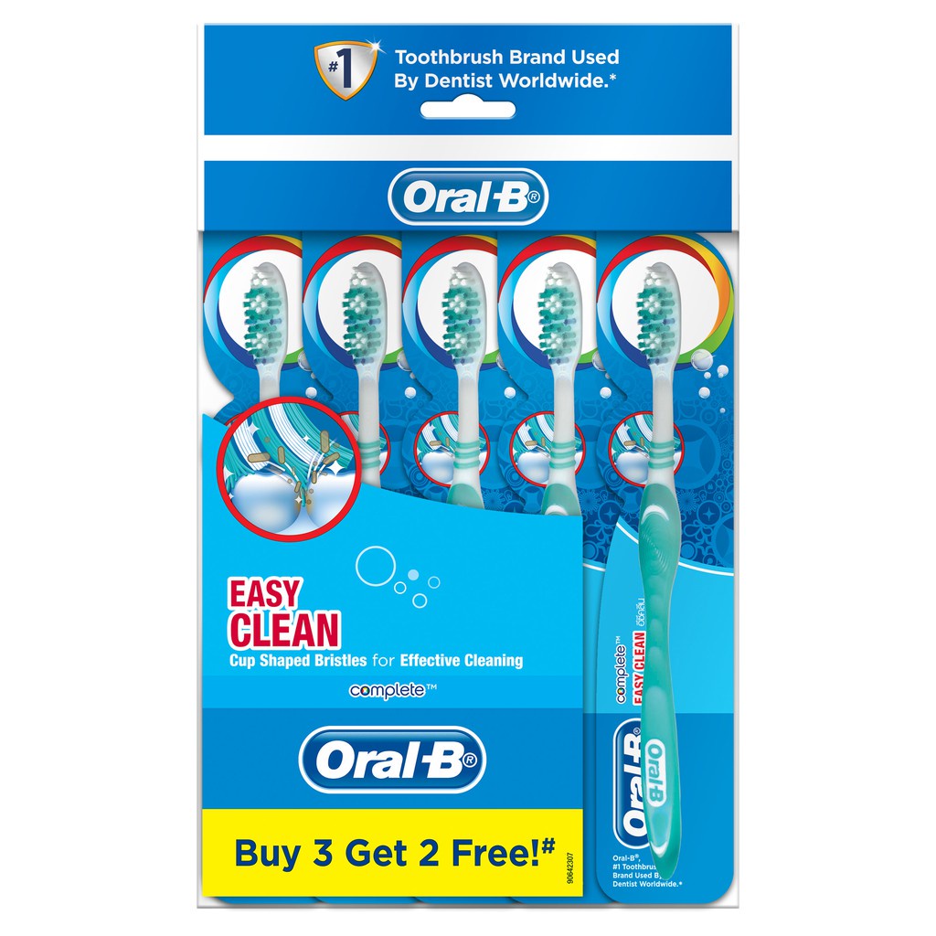 Oral-B Complete Easy Clean Soft Manual Toothbrush (5 Pcs) | Shopee Malaysia