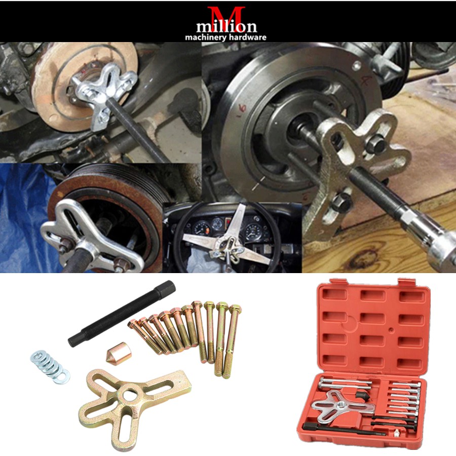 13pcs Harmonic Balancer Steering Wheel Puller Removal Flywheel