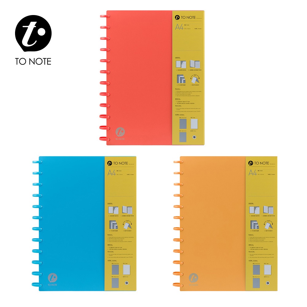 [TO NOTE] Colour Mushroom Hole Notebook A4 Binder Handbook | Shopee ...