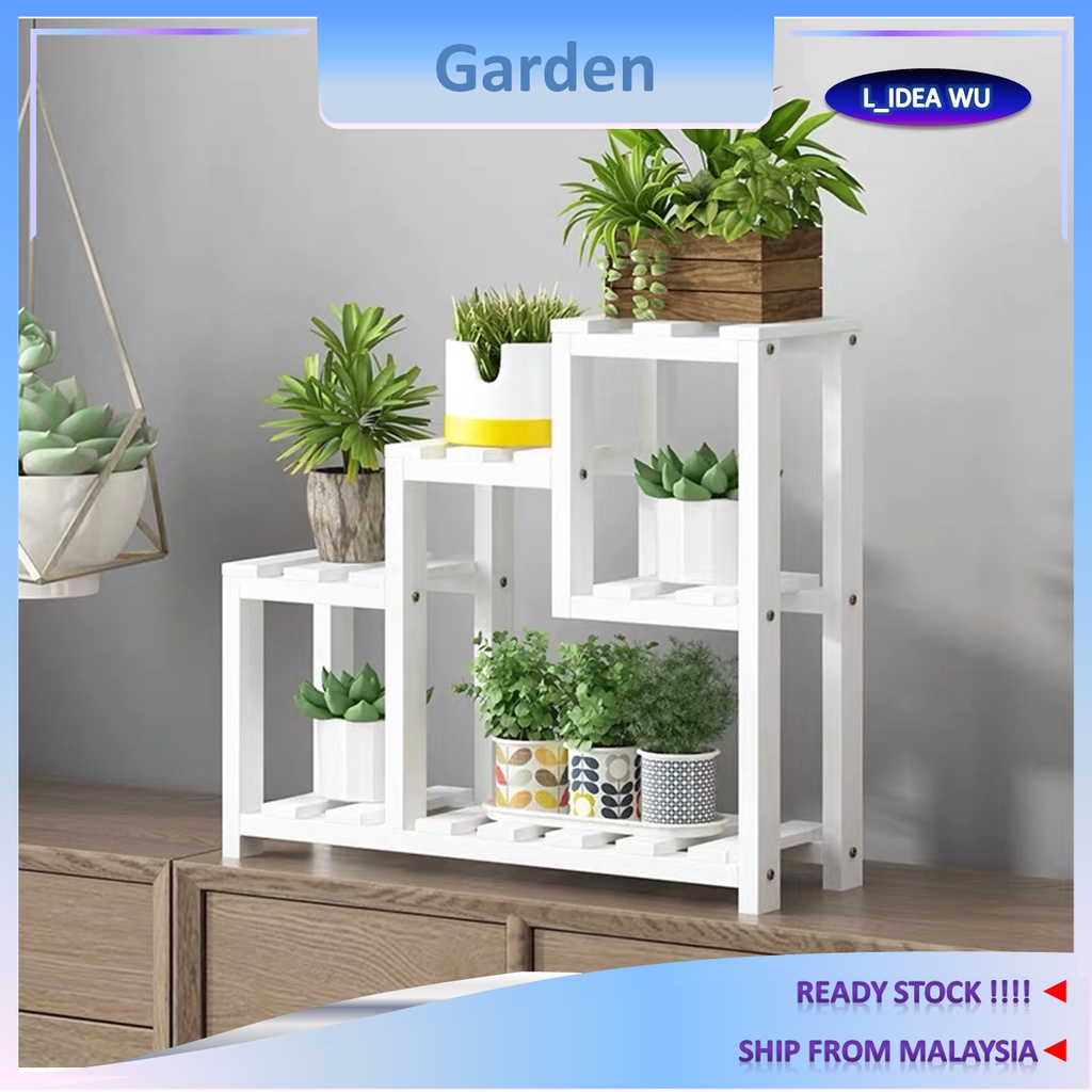 Waterproof Table Desk Plant Rack Succulent Flower Pot Small Balcony Rak ...