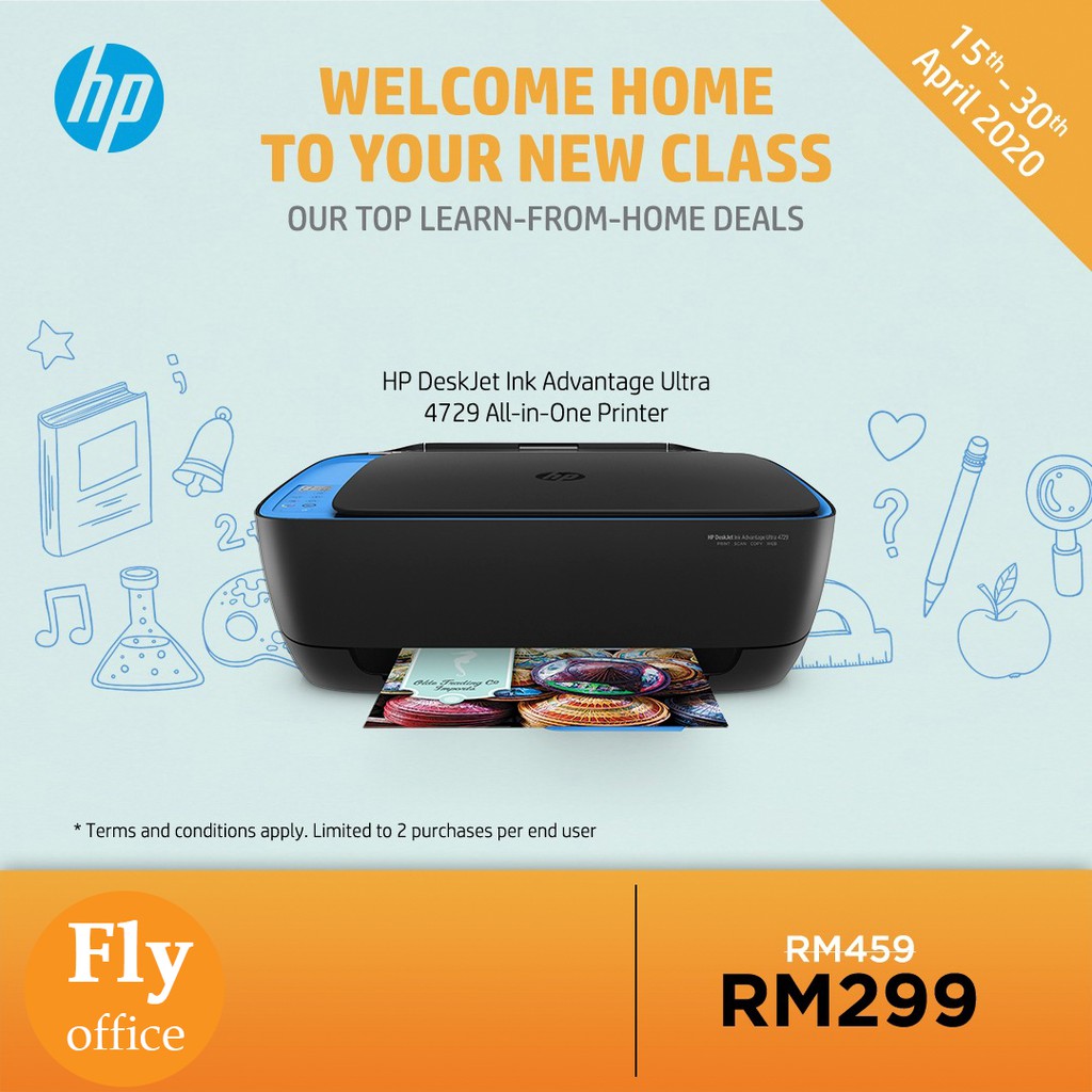 HP DeskJet Ink Advantage Ultra 4729 All-In-One Printer | Shopee Malaysia