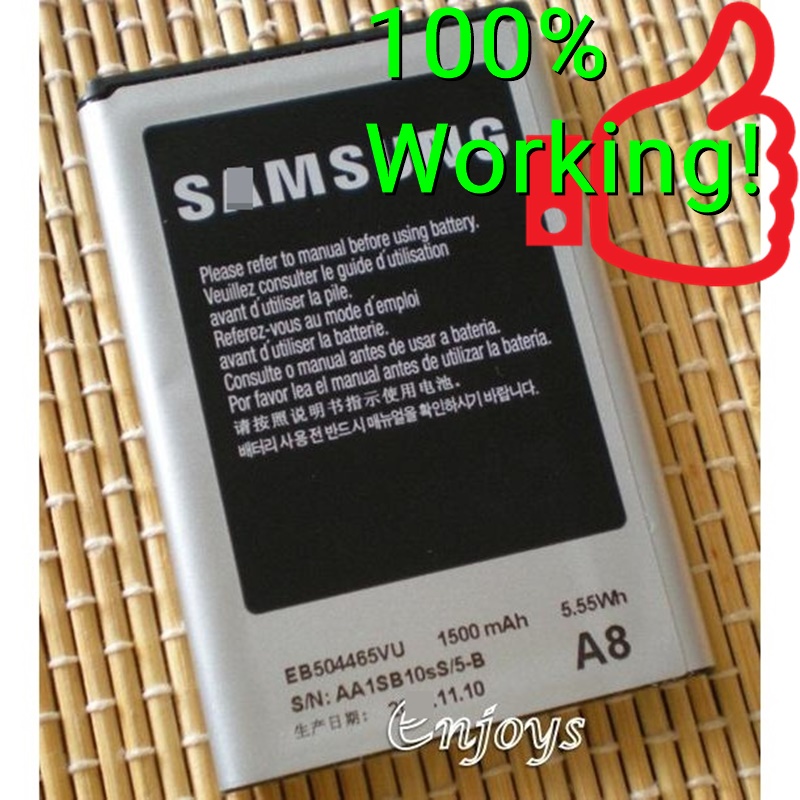 (1500mAh) 100% Original Genuine ORI NEW Battery EB504465VU Samsung ...