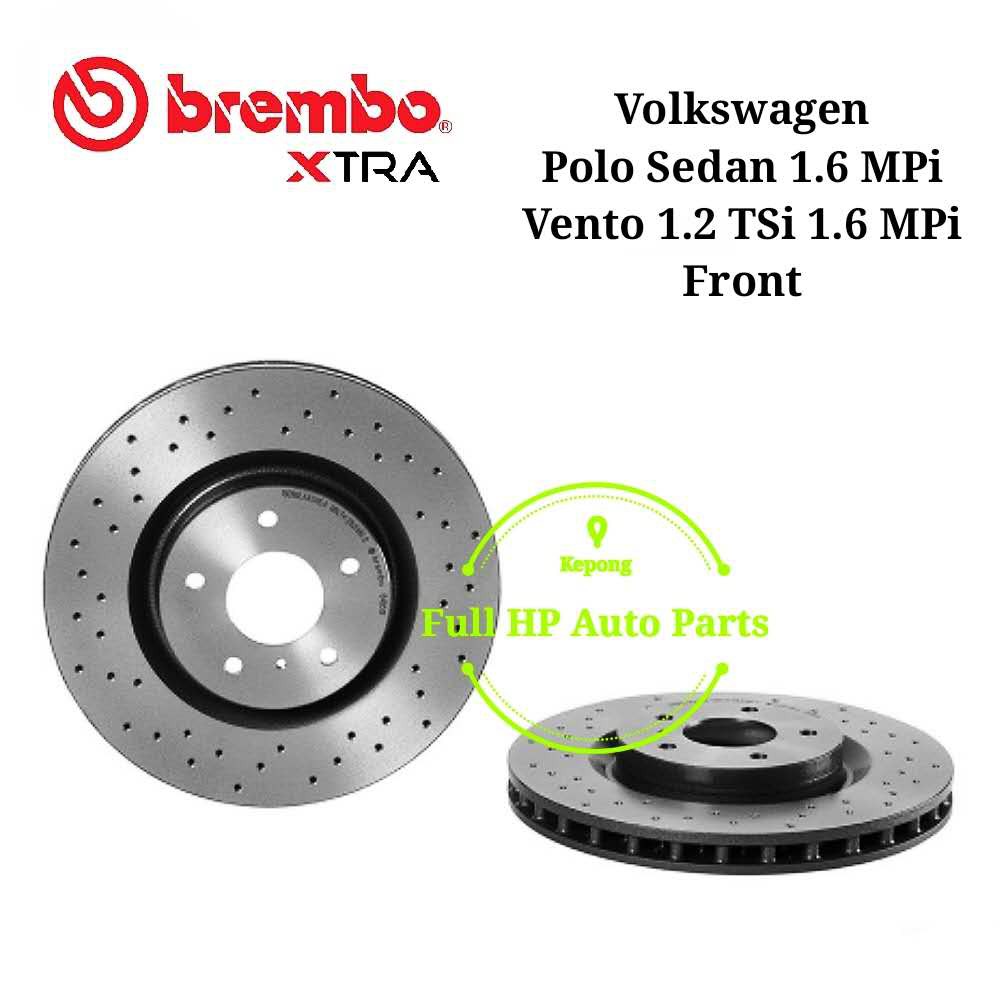 BREMBO XTRA Volkswagen Polo Sedan 1.6 MPi Vento 1.2 Tsi 1.6 MPi Front
