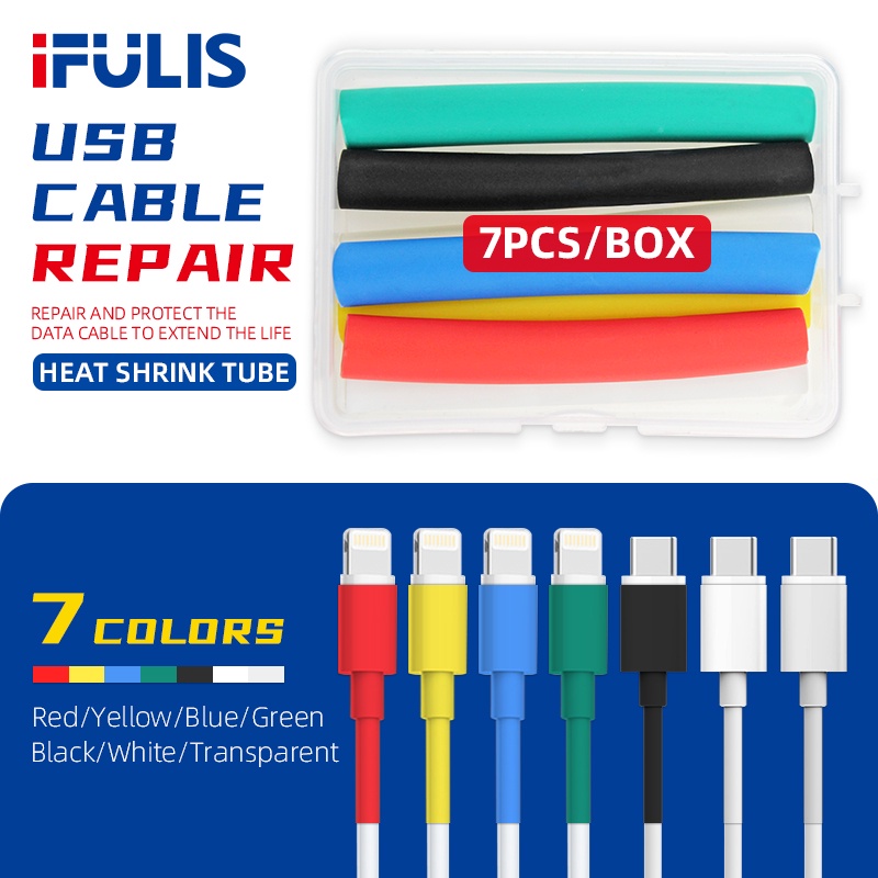 3:1 Heat Shrink Tube Insulation Shrinkable Tubing For iPhone Android ...