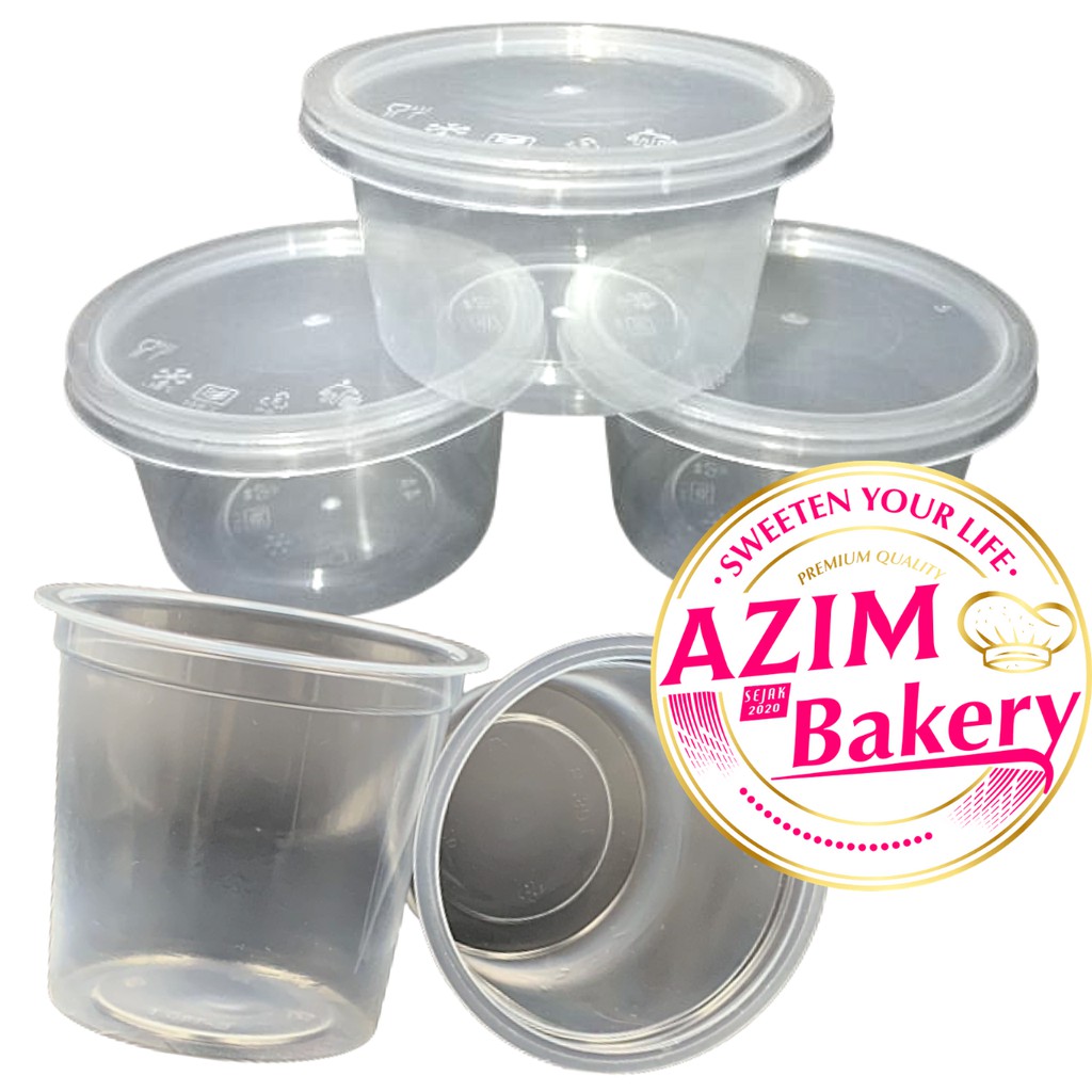 Round Container Rc4 | Rc8 | 50Pcs | Bekas Sos | Bekas Jem | Bekas ...
