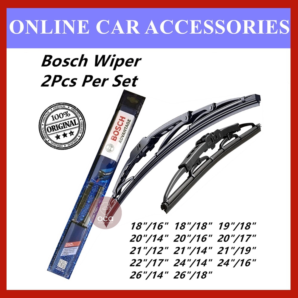 Bosch Advantage Wiper Blade Set - Compatible With All U-Hook Type For ...