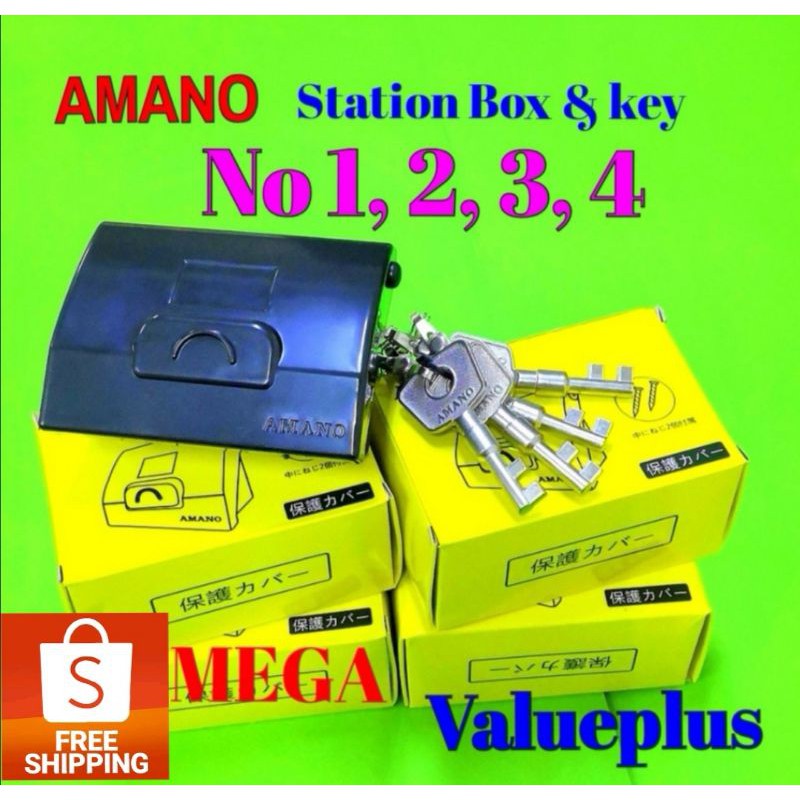 KUNCI AMANO / AMANO STATION KEY / WITH BOX* FOR PR 600 WATCHMAN CLOCK