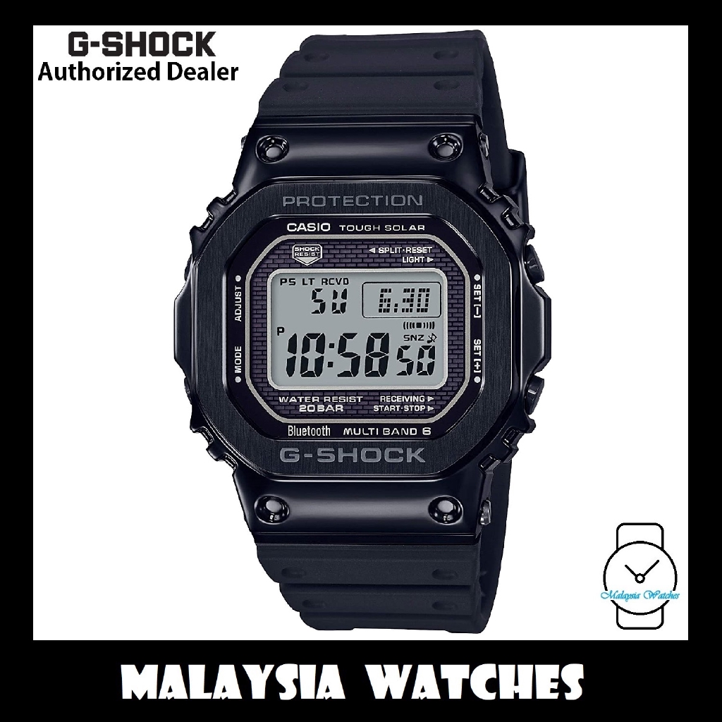 OFFICIAL WARRANTY Casio G Shock GMW B5000G 1 Made In Japan Solar Multiband 6 Bluetooth Digital Steel Case Resin Watch Shopee Malaysia