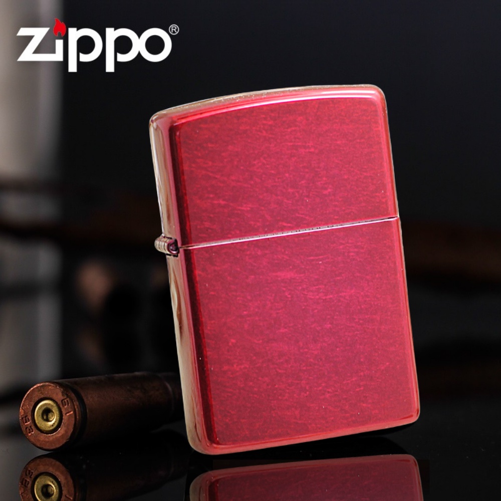Apple Candy Red 21063 Zippo Lighter Shopee Malaysia