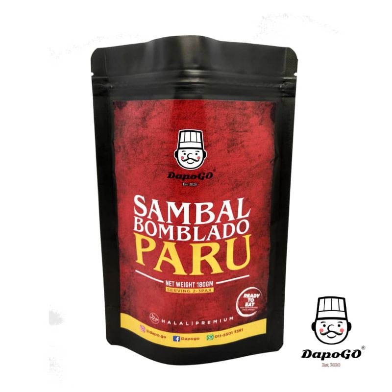 DAPOGO Sambal Bomblado Paru (180gm) | Ready to Eat (RTE) | Lauk Instant ...
