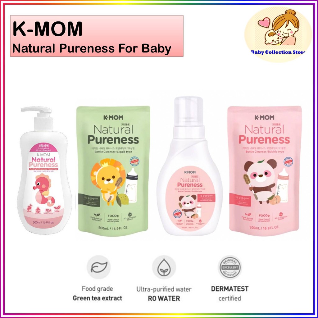 K-MOM Bottle Cleanser Liquid/Bubbles (500ml) | Shopee Malaysia