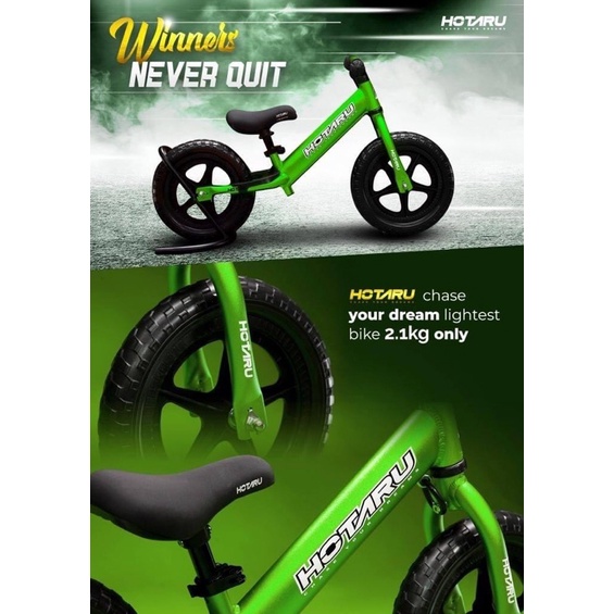 HOTARU PUSHBIKE BALANCE BIKE Shopee Malaysia