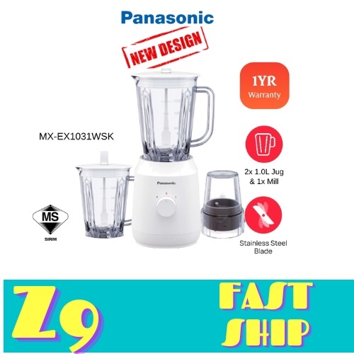 Panasonic Kitchen Blender MX EX1031 Twin Jug Blender With Dry Mill