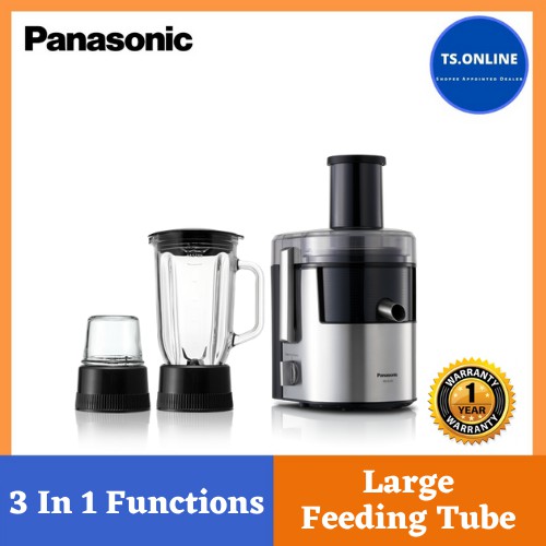 Panasonic 3 in 1 Juicer Blender Silver MJDJ31 Shopee Malaysia