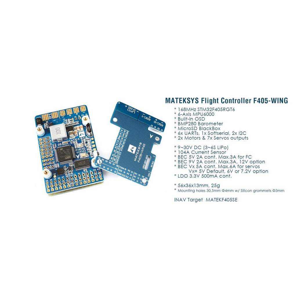 Matek FLIGHT CONTROLLER F405-WING FC for Wing | Shopee Malaysia