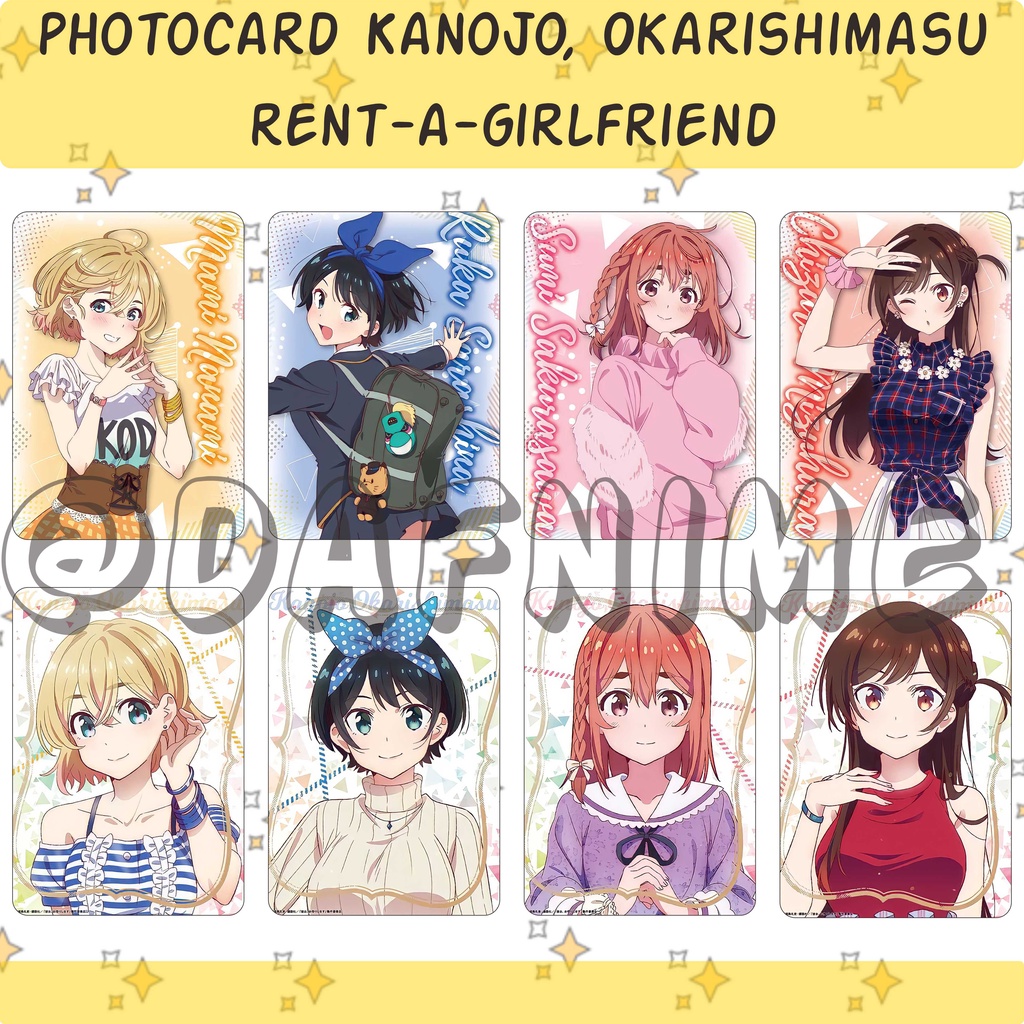 Rent A GIRLFRIEND KANOJO OKARISHIMASU EDITION PHOTOCARD ANIME | Shopee  Malaysia