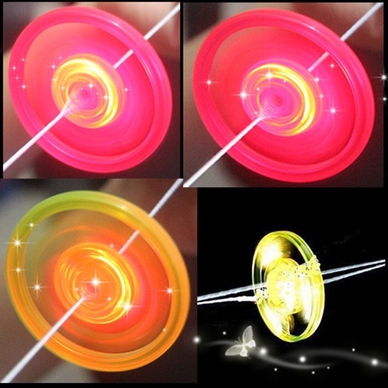 Classic Luminous Pull Flywheel Flash Yo-Yo Toy Multicolor Light Color ...