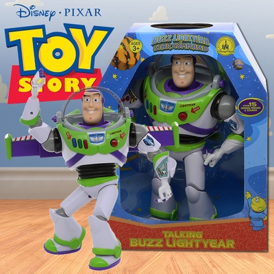 Toy Story 4 Talking Buzz Lightyear Toy with Lights and Jet Wings ...