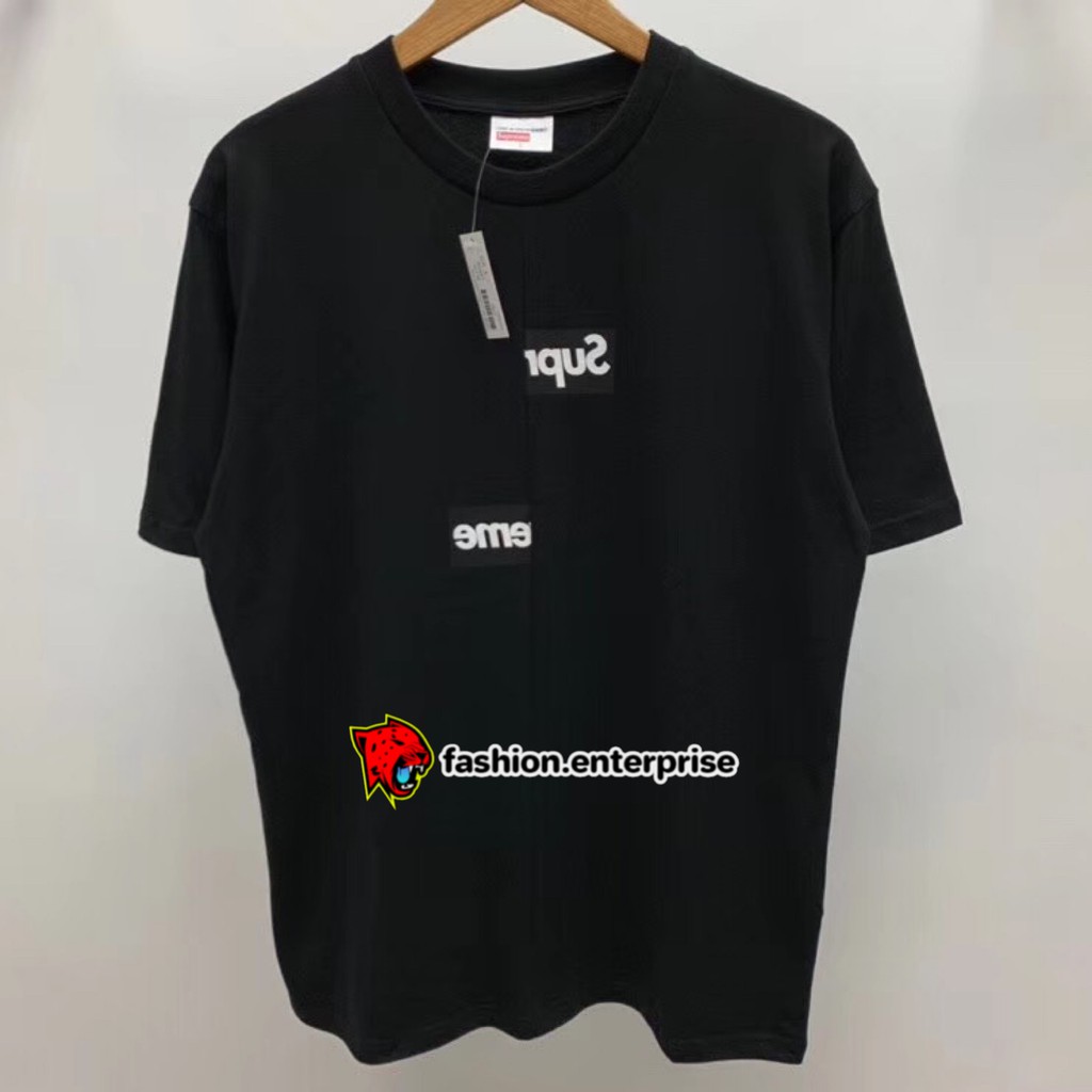 Supreme x cdg shop split box logo tee