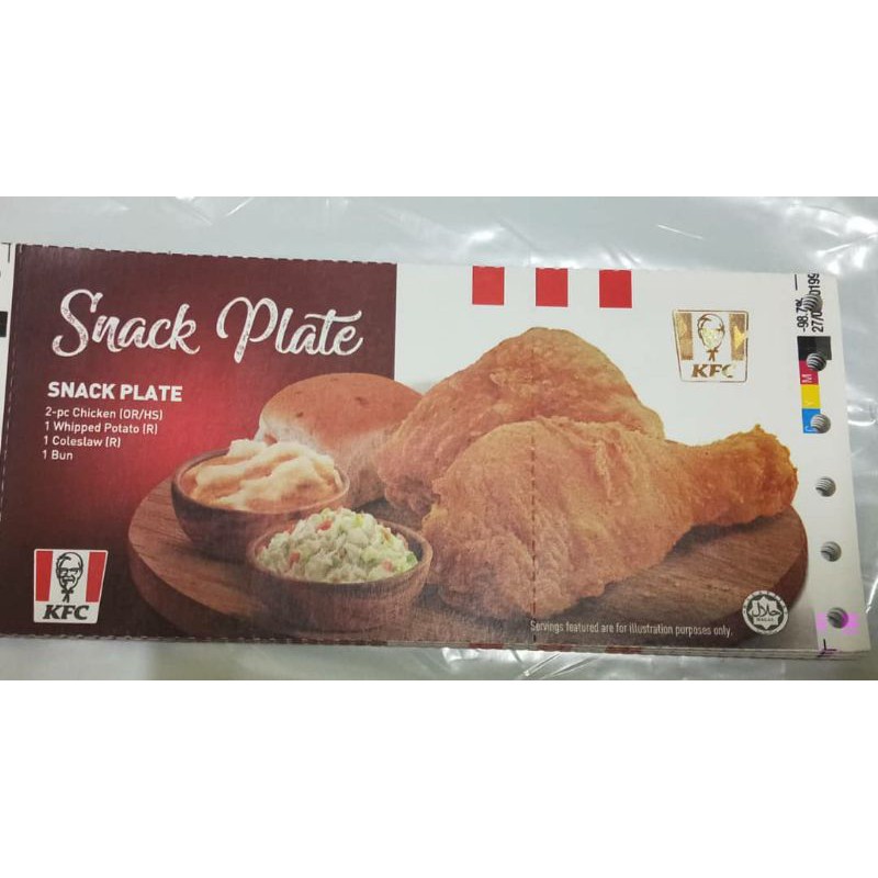 Snack store plate kfc