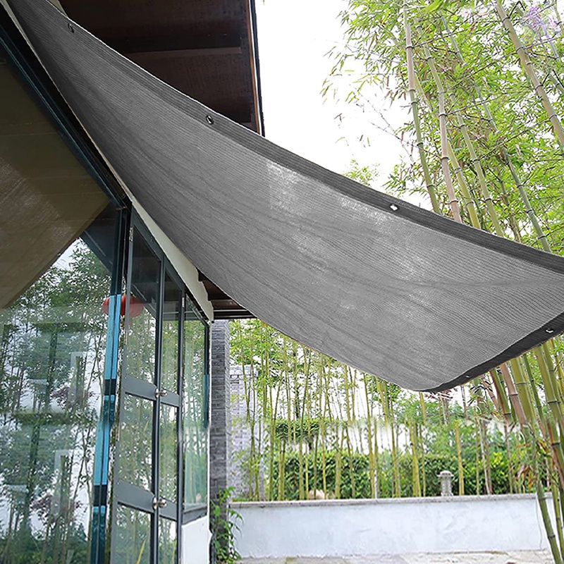 Gray Color Sun Shade Net Balcony Privacy Screen Fence Mesh Shades